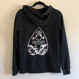 Gypsy Warrior, Ouija board zip up black hoodie